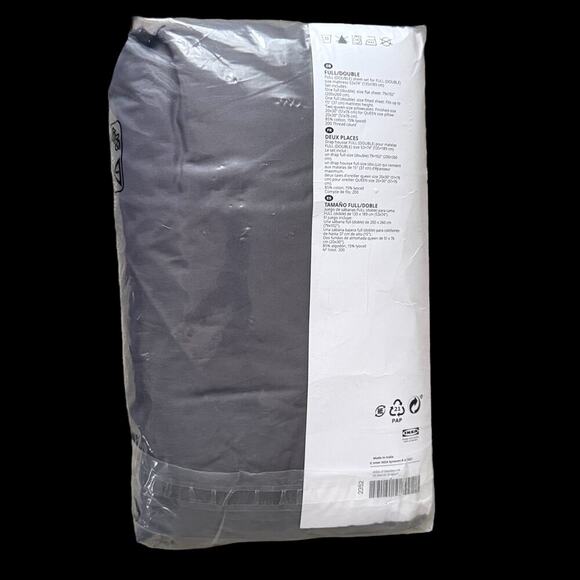 IKEA ULLVIDE Full/Double Gray 4 Piece Sheet Set - Picture 3 of 3